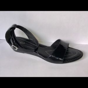 Born Crown 'Landis' Black Patent Leather Sandal 9M